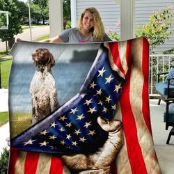 Shorthaired Pointer Flag Awesome LKI320 3D Customized Quilt Hip and Home Decor