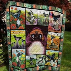 Siamese Cat No Tears Left To Cry Quilt Blanket Dhc020120797Td and Home Decor