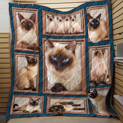 Siamese Cat Quilt Blanket MH04032103 and Home Decor