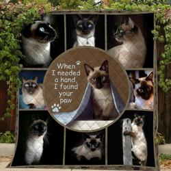 Siamese Cat Quilt Tdhjd and Home Decor