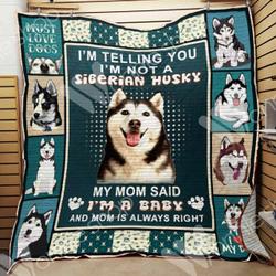Siberian Husky Dog Quilt Blanket Dhc01021000Td and Home Decor
