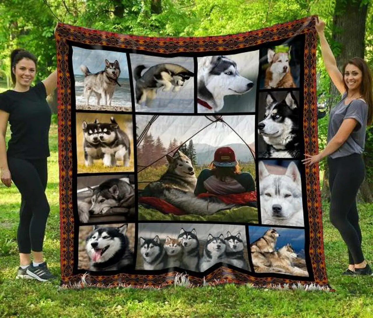 Siberian Husky Quilt Blanket Beeqt5022 Quilt and Home Decor