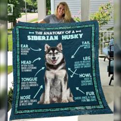 Siberian Husky Siberian Husky Ht1 Awesome LKI330 3D Customized Quilt Hip and Home Decor