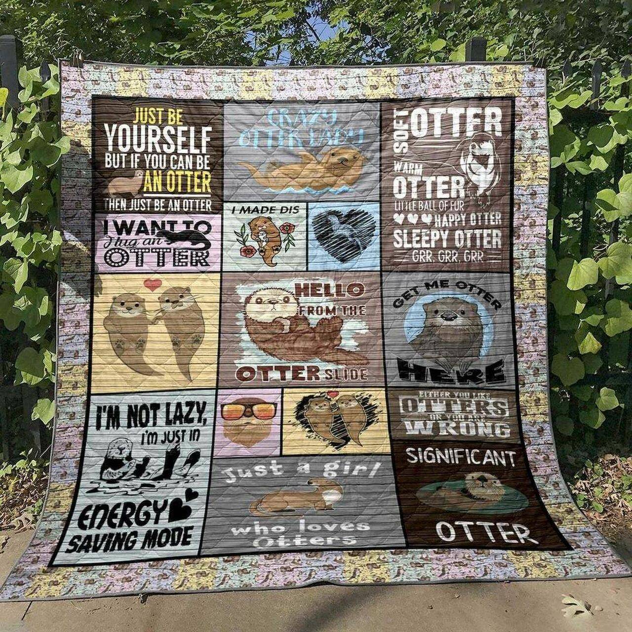 Significant Otter Cld1806111 Quilt Blanket and Home Decor