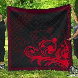 Silver Fern Style Red Quilt Tdhrc and Home Decor