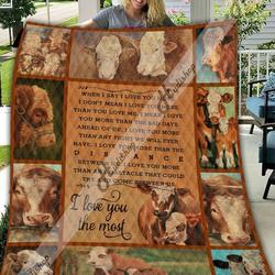 Simmental Cow Nt 02012010Kn Awesome LKI336 3D Customized Quilt Hip and Home Decor
