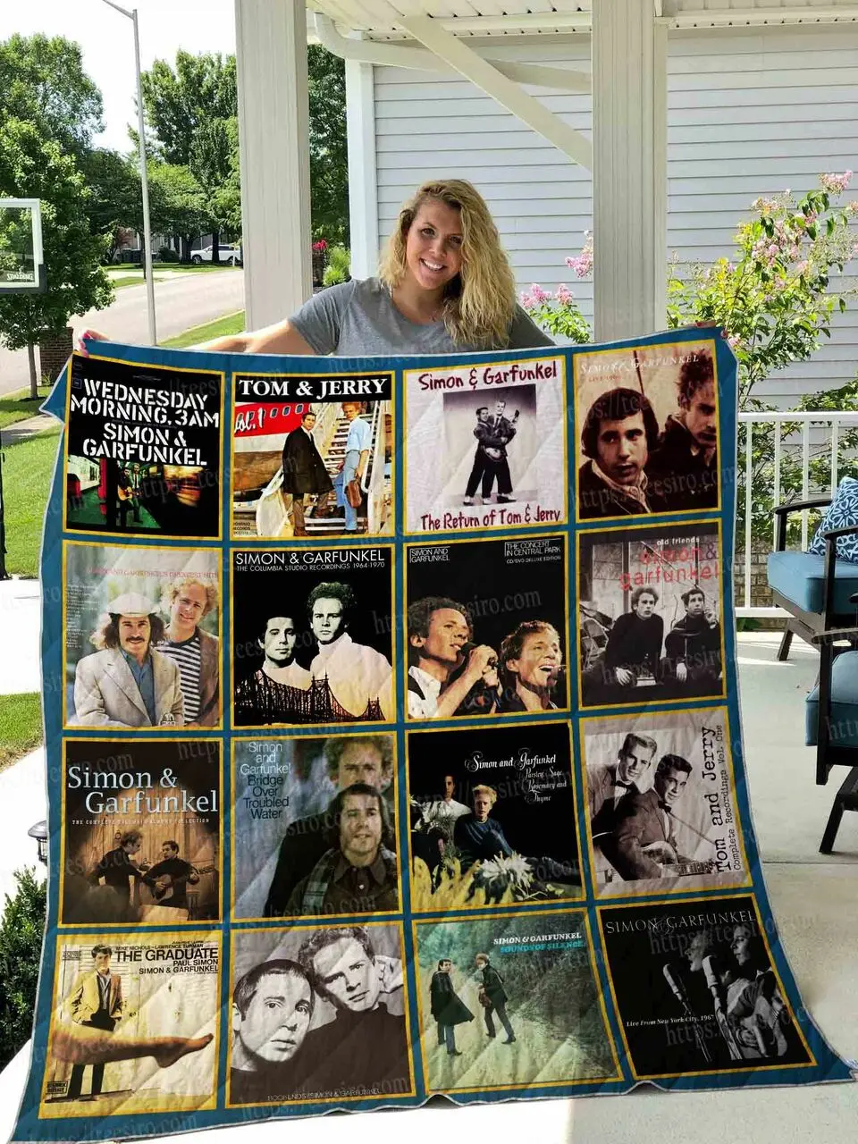 Simon And Garfunkel Quilt Blanket 01 and Home Decor