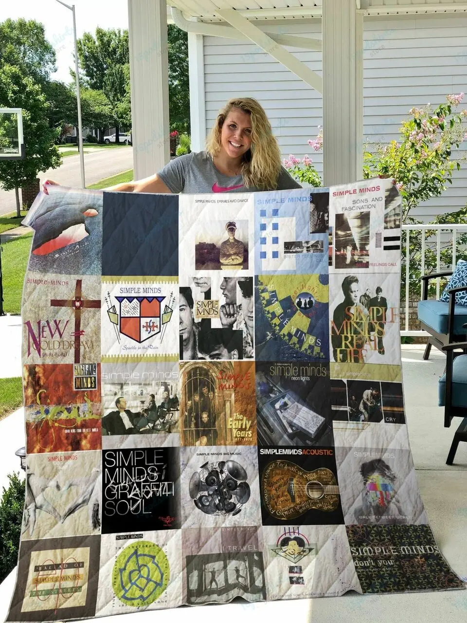 Simple Minds Quilt Blanket and Home Decor