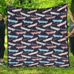 Skateboard Cl12100605Mdq Quilt Blanket and Home Decor