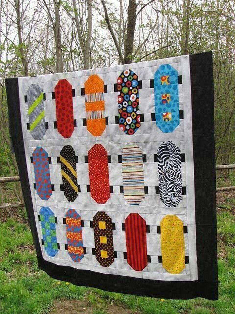 Skateboard Clm1910114Q Quilt Blanket and Home Decor