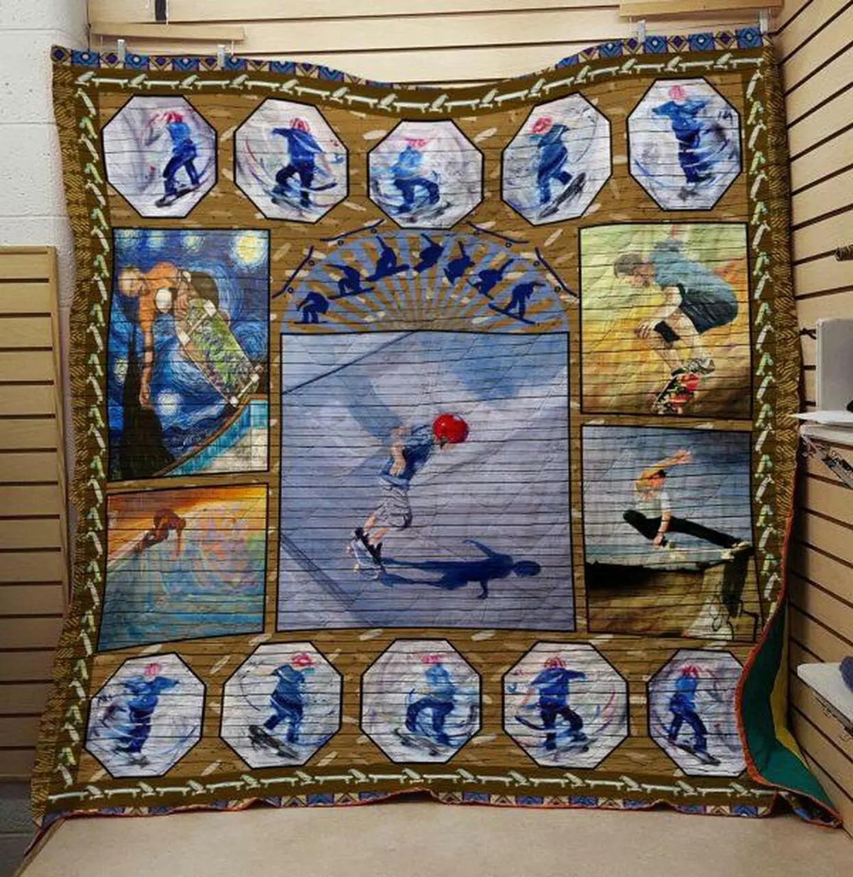 Skateboarding 2802048 Quilt Blanket Quilt and Home Decor