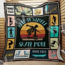 Skateboarding Quilt Inn and Home Decor