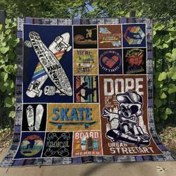 Skateboarding Tn220511 Quilt Blanket and Home Decor