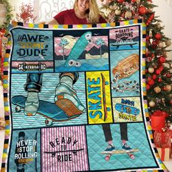 Skating Quilt Blanket Bbb020118Mh and Home Decor