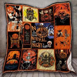 Skeleton Halloween Hur Quilt Cysirt and Home Decor