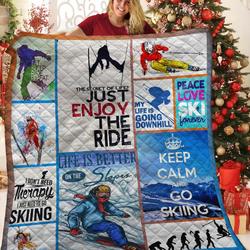 Skiing JFJ12685 3D Customized Quilt 2707 and Home Decor