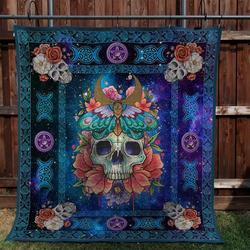 Skull 160501 Quilt Blanket and Home Decor