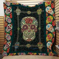 Skull Cla040724 Quilt Blanket and Home Decor