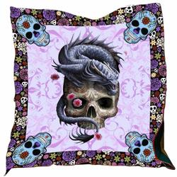 Skull Dragon Washable Quilt Hlb and Home Decor