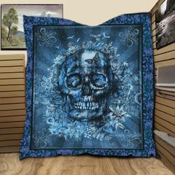 Skull Floral Tropical JB10 3D Customized Quilt and Home Decor
