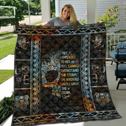 Skull Im The Storm NTTH011298 3D Customized Quilt and Home Decor