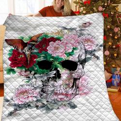 Skull JFJ12723 3D Customized Quilt 2707 and Home Decor