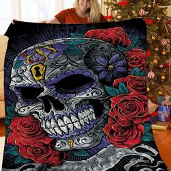 Skull JFJ12743 3D Customized Quilt 2707 and Home Decor