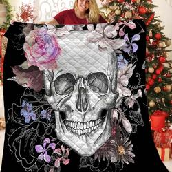 Skull JFJ12798 3D Customized Quilt 2707 and Home Decor