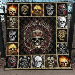 Skull Navtive NTTH011298 NDC 3D Customized Quilt and Home Decor