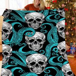 Skull Octopus JFJ12701 3D Customized Quilt 2707 and Home Decor