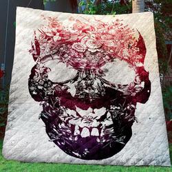 Skull Quilt Blanket Bbb1111204Ph and Home Decor