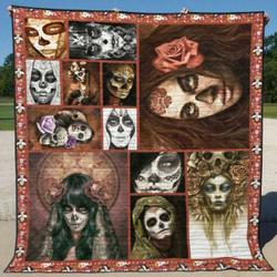 Skull Quilt Blanket Ver 23  Quilt and Home Decor