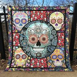 Skull Quilt Blanket Ver 60  Quilt and Home Decor