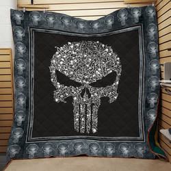 Skull Quilt Cxv and Home Decor