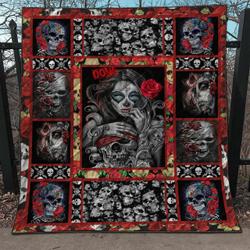 Skull Rose NTTH011298 NDC 3D Customized Quilt and Home Decor