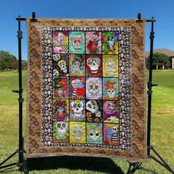 Skull Td2809799 Quilt Blanket and Home Decor