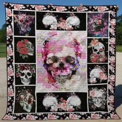 Skull Tu090704A Tbg Quilt Blanket and Home Decor
