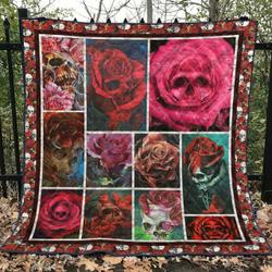Skull Tu120710A Quilt Blanket and Home Decor