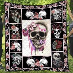 Skull Ver10 Blanket Th1507 Quilt and Home Decor