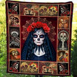 Skull YE050703A TBG Quilt Blanket and Home Decor