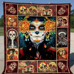 Skull Ye050705A Tbg Quilt Blanket and Home Decor