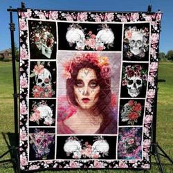 Skull YE090705A TBG Quilt Blanket and Home Decor