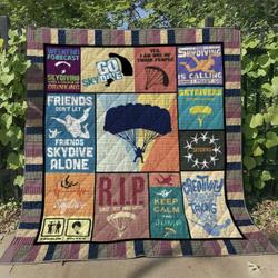 Sky Diving Ht070622 Quilt Blanket and Home Decor