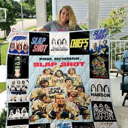 Slap Shot Quilt Blanket and Home Decor