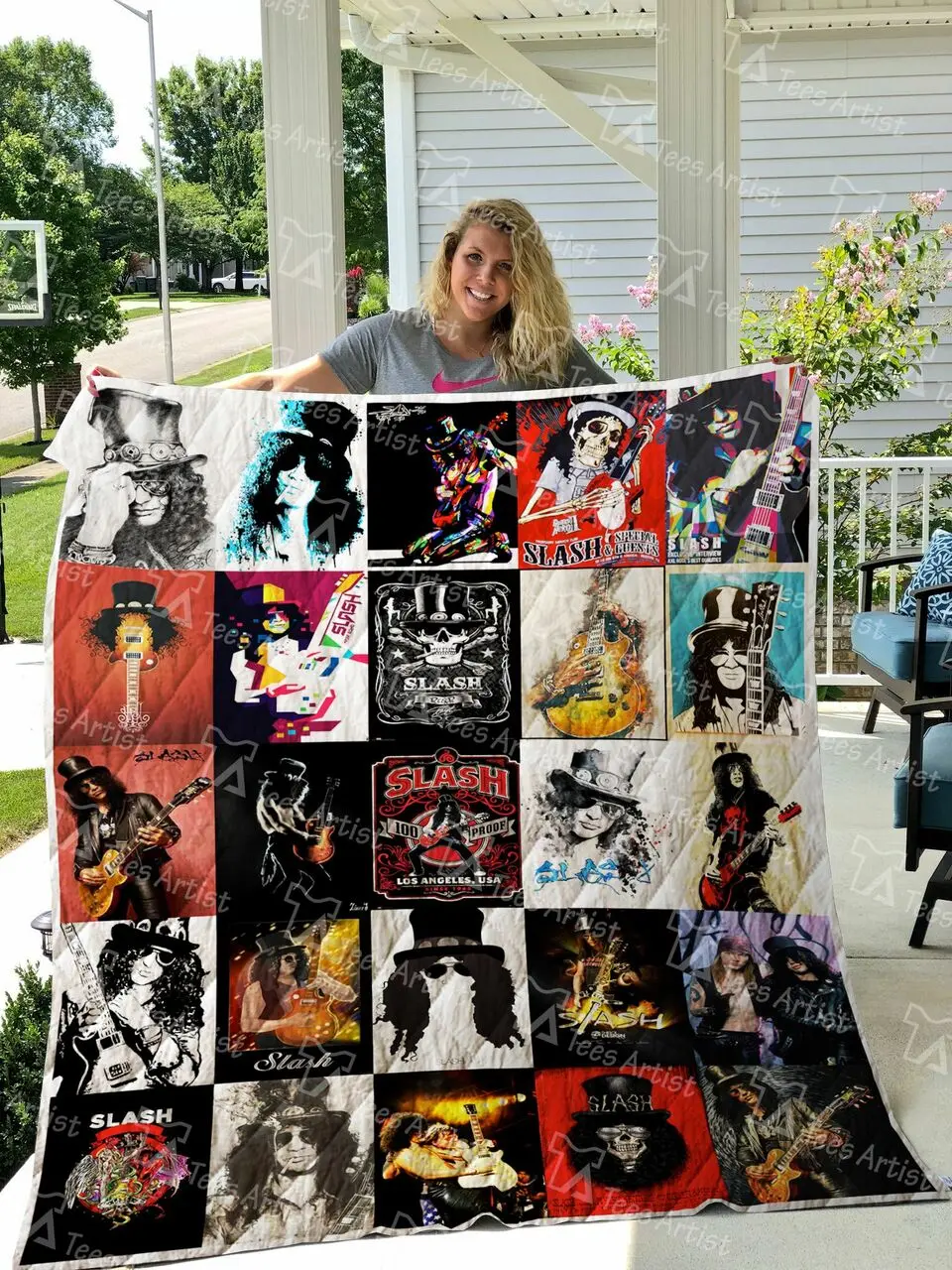 Slash Quilt Blanket 0725 and Home Decor