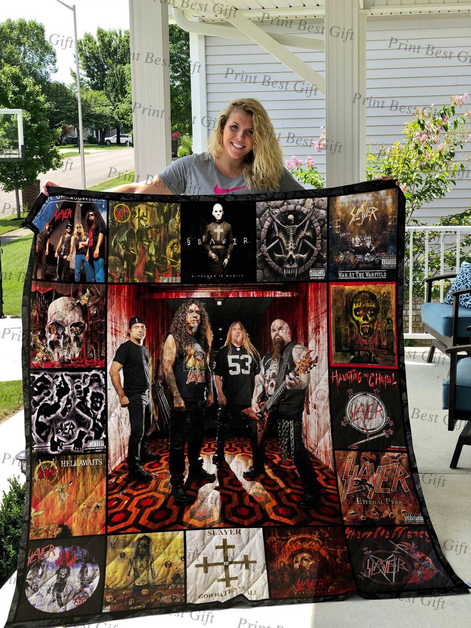 Slayer Albums Cover Poster Quilt 3 and Home Decor