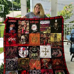 Slayer Albums Cover Poster Quilt Blanket Ver 2 and Home Decor