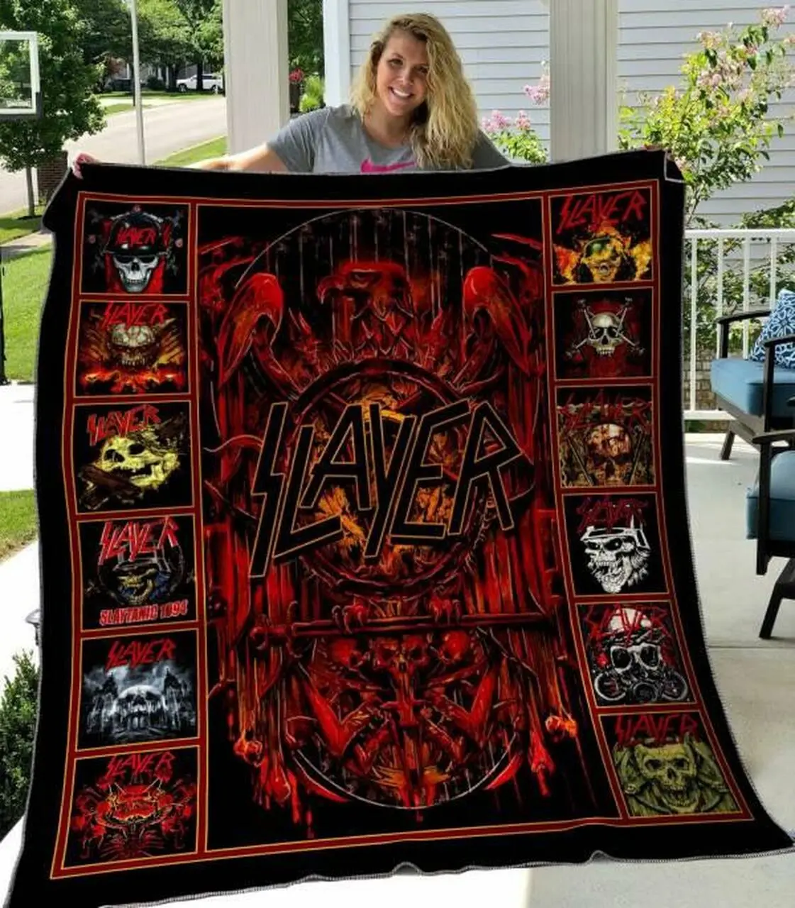Slayer Quilt Blanket Hvt250513 Quilt and Home Decor