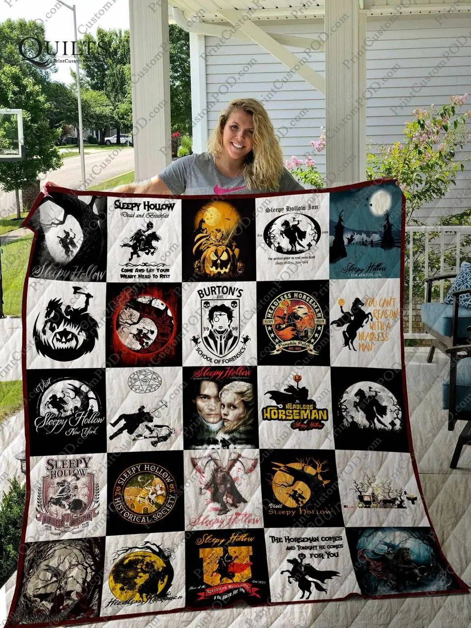 Sleepy Hollow Quilt Blanket Ver25 and Home Decor