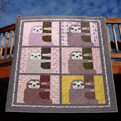 Sleepy Sloth Quilt Blanket Vq06  Quilt and Home Decor